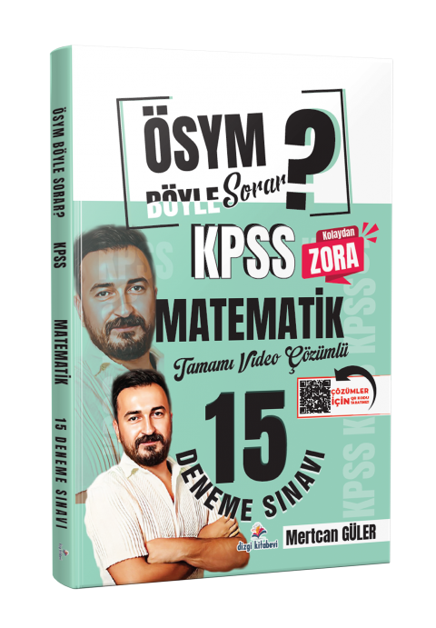 ÖSYM Böyle Sorar KPSS Matematik 15 Deneme Mertcan Güler kitap kapağı