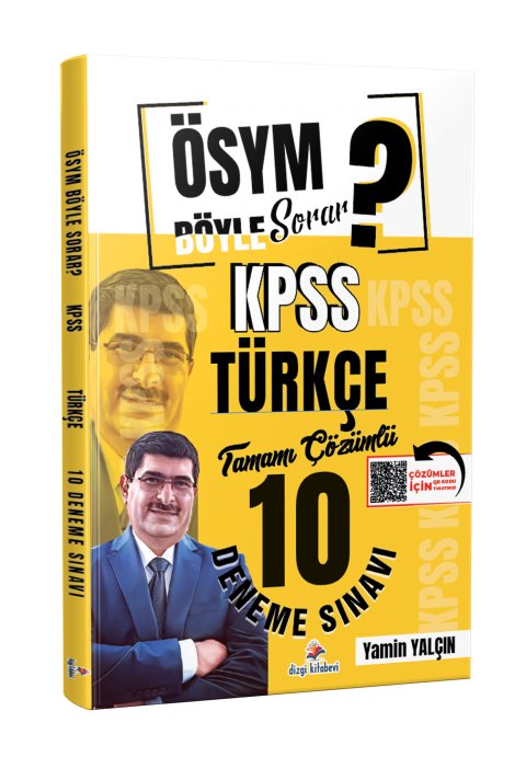 ÖSYM Böyle Sorar KPSS Türkçe 10 Deneme Yamin Yalçın kitap kapağı