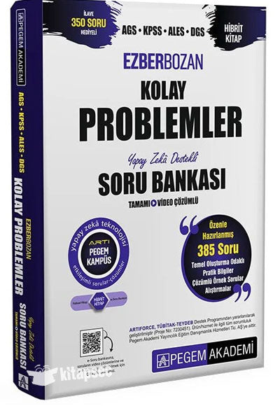 MEB AGS KPSS ALES DGS Kolay Problemler Ezberbozan Soru Bankası