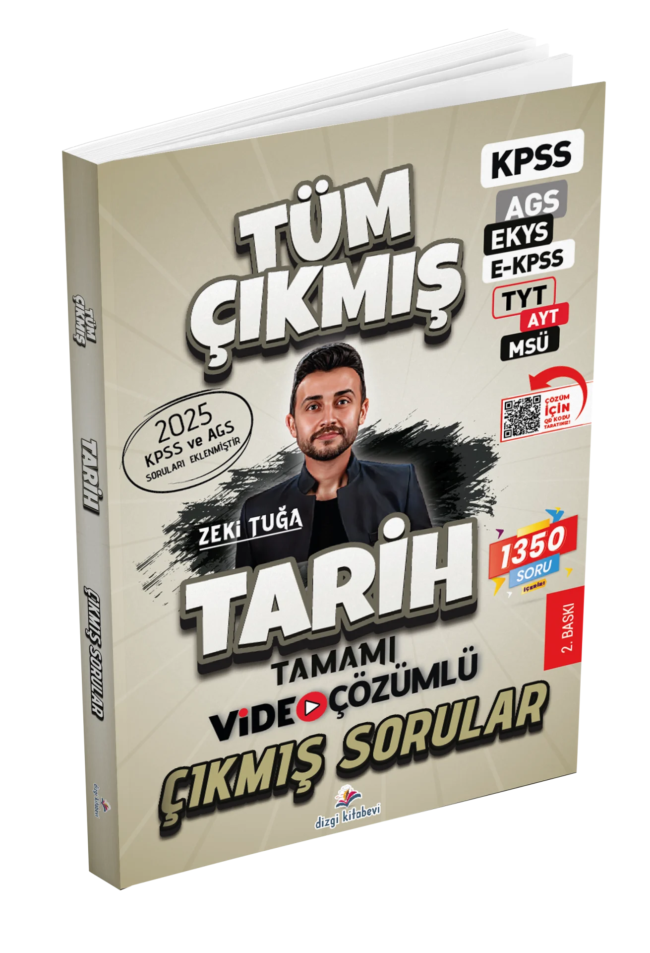 2026 KPSS AGS Tarih Tüm Sınavlar Tamamı Video Çözümlü Çıkmış Sorular 2. Baskı Zeki Tuğa