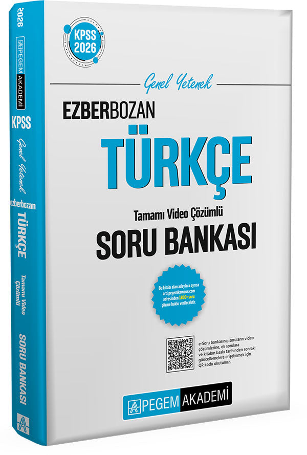 2026 KPSS Genel Yetenek Genel Kültür Ezberbozan Türkçe Tamamı Video Çözümlü Soru Bankası