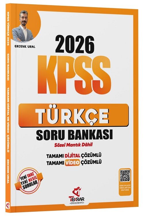 2026 KPSS Türkçe Soru Bankası Çözümlü - Ercenk Ural Tekrar Akademi Yayınları